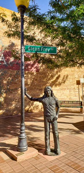 Route 66, standing on the corner